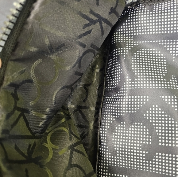 Calvin Klein Logo Athleisure Zipper Nylon Crossbody Bag Tote - Picture 5 of 10